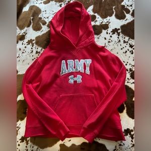 Red Army Hoodie Under Armour Size Large